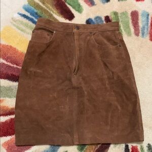 Ralph Lauren Brown Knee-Length Pencil Skirt